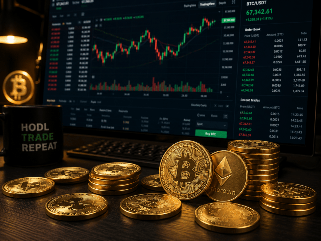 Bitcoin trading desk