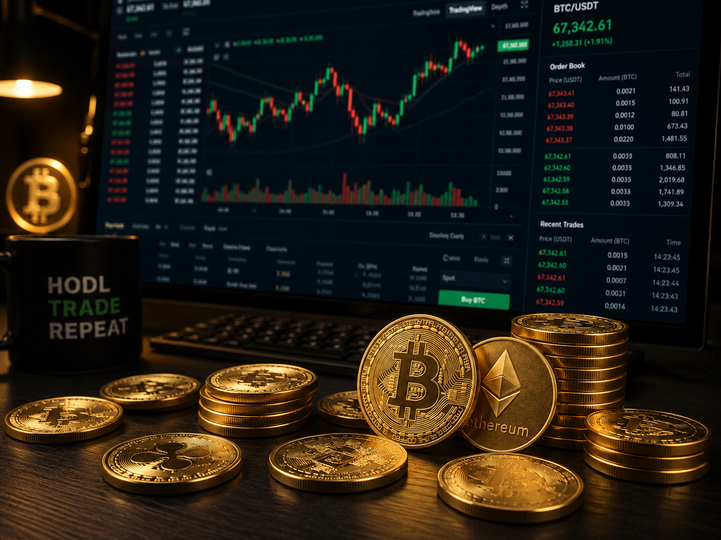 Bitcoin trading desk